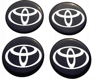Эмблема на диски и колпаки самоклеящ. 60мм Toyota к-т