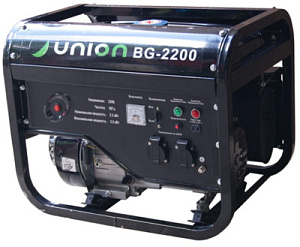 Генератор Union BG2200 (2,2/2,5 кВт, 212см куб., р/запуск, 220В, 40 кг)