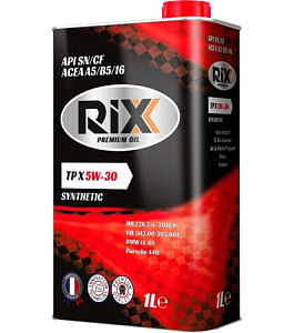 RIXX TP X 5W30 SN/CF A3/B4 1л масло моторное (12)