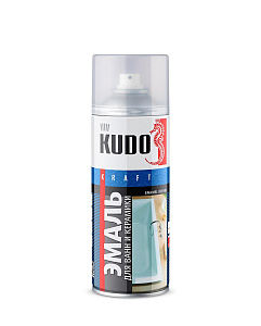 Краска-спрей для ванн белая 520мл  KUDO (6)
