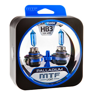 Набор ламп HB3/9005 65W 12V 5500K Palladium  MTF (2шт)
