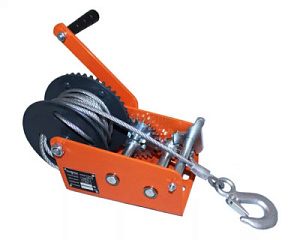Лебедка LRB 500, 500кг шестеренчатая, тросовая10 м