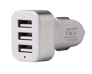 Устройство зарядное а/м 3USB 
