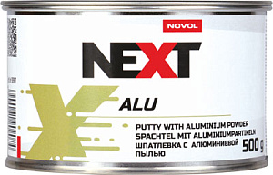 Шпатлевка NOVOL Next Putty Alu полиэфирная с алюмин. пылью 1кг (8)