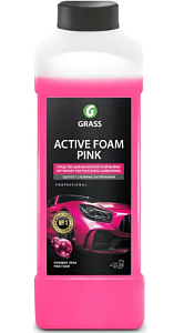 Автошампунь для бесконтактной мойки Activ Foam Pink (эффект снежн.хлопьев+роз..пена  1кг  GRASS (12)