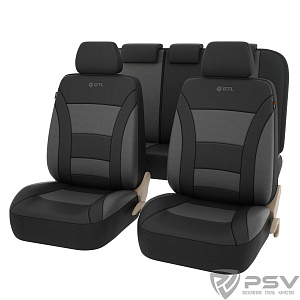 Авточехлы PSV GTL Commodore т/серый