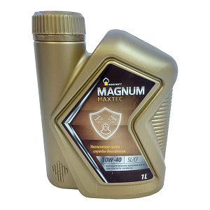 РОСНЕФТЬ Magnum Maxtec 10W-40  SL/CF  1л (п/синт.) масло моторное