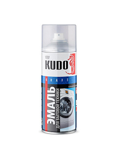 Краска-спрей для бытовой техники белая 520мл  KUDO (6)