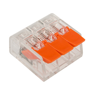 Клемма 3-проводная многоразовая (0,14-4,0мм2)  REXANT