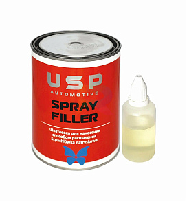 Шпатлевка жидкая распыляемая полиэфирная 1,2кг +отв. USP AUTOMOTIVE SPRAY FILLER (РВБ)
