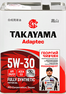 TAKAYAMA 5W-30 Adaptec (синт) SN/CF A3/B4  4л (мет.канистра)  масло моторное 