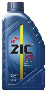 ZIC X5  5W-30 1л (п/синт) SN, GF-5  масло моторное