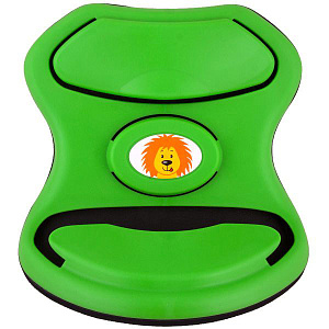 Адаптер ремня безопасности (для детей) SKYWAY пластик зеленый с львенком