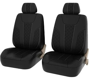 Авточехлы PSV Lotos Next 2 FRONT черный/отсроч. белая