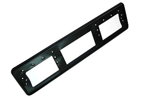 Рамка номерного знака узкая черная (РВБ)