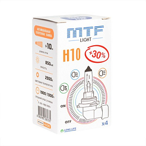 Лампа H10  42W 12V 2300K Standart+30%  MTF