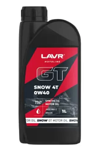 LAVR MOTOLINE GT Snow 4T 0W-40 1л (синт)  масло моторное