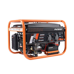 Генератор PATRIOT GRS 3500E (2.5/2.8кВт. 7,0л.с,  бак 15л. 42кг, электростартер)