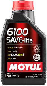 MOTUL 6100 SAVE-LITE  5W-30 SN, GF-5 (синт) 4л  масло моторное