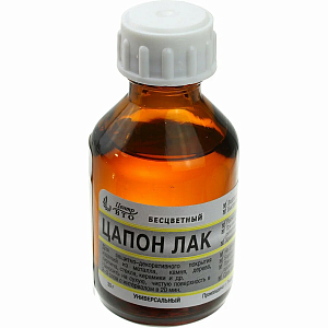Лак Цапон, универсальный, бесцветный, 30мл.