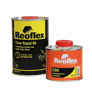 Лак REOFLEX 2К UHS Супербыстрый  Rapid 2+1 акриловый 1л + отв. 0.5л 
