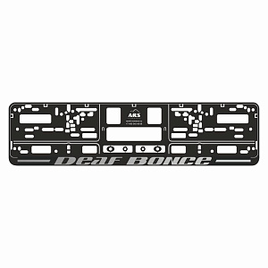 Рамки номерного знака DEAF BONCE ALPHARD хром (комлект 2шт)