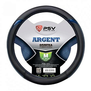 Оплетка  руля PSV ARGENT черно-синий M