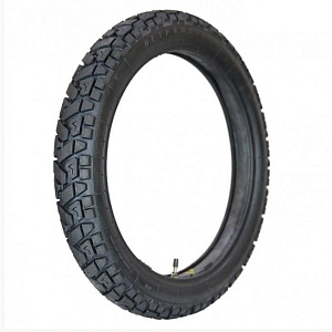 Резина 17" 3.00-17 (90/100) Л-367 задняя с камерой (Петрошина)