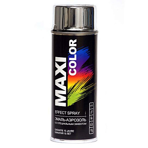 Краска-спрей Хром-эффект 0010 400мл  MAXI COLOR (12)