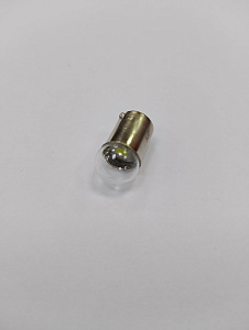 Лампа с цоколем 1 диод (Ba9s)  White стекло