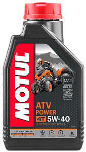 MOTUL ATV Power 4T 5W-40 SN (синт) 1л масло моторное для квадроциклов и мотовездеходов