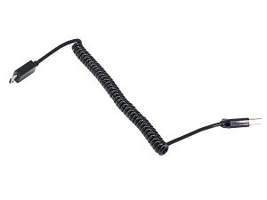 Кабель зарядный (витой) 1,0м + microUSB  AURA 
