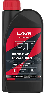 LAVR MOTOLINE GT Sport 4T 10W-40 SN  1л (синт)  масло моторное
