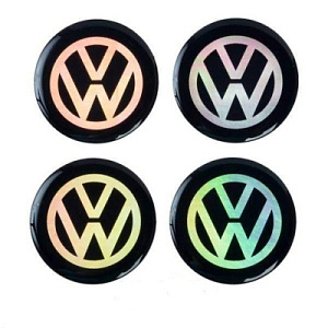 Эмблема на диски и колпаки самоклеящ. 60мм Volkswagen к-т