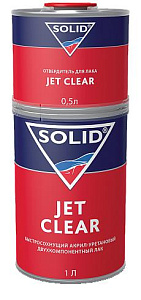 Лак SOLID JET CLEAR (1000+500 мл) - экспресс лак 2+1 (в комп. с отвердит.)