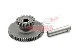 Шестерня редуктора электростартера(двойная)(17/60 зубов,для эл/ст 11 шл)156FMI(125cc)-167FMM(250cc)