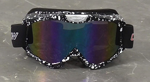 Очки кроссовые NORTH WOLF YH671  (черные, цветное стекло)