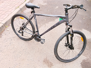 Велосипед 27,5" СТЕЛС Navigator 700 MD перед.аморт.диск.тор. (21, серый/черный)