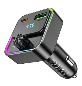 Модулятор FM USB+Type-C 18Вт HOCO E81