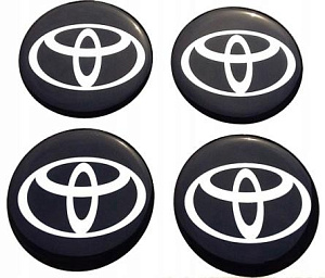 Эмблема на диски и колпаки самоклеящ. 60мм Toyota к-т