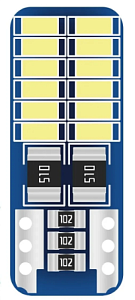 Лампа светодиодная Crystal Canbus T10-3014-20 SMD White