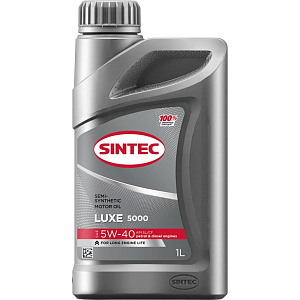 SINTEC Luxe 5000 5w40 1л (п/син)  SL/CF масло моторное