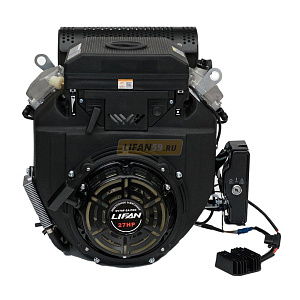 Двигатель Lifan LF2V78F-2A PRO (27 л.с.,d25, 20А, датчик давл./м, м/радиатор, 53кг)