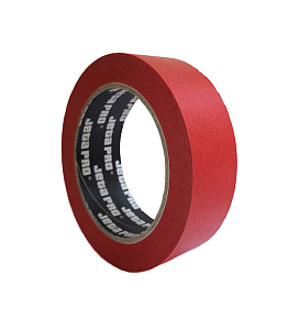 Скотч малярный бумажный 38мм*40м (90С) красный RED JETAPRO (24) 