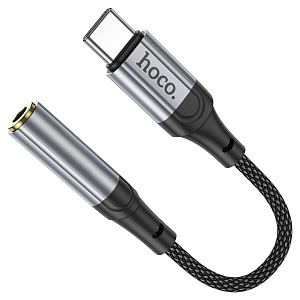 Переходник HOCO LS36 Fresh, Type-C - Jack 3,5, черный