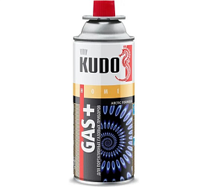 Газ универсальный для портативных газовых приборов 520мл KUDO, продажа с 18 лет.