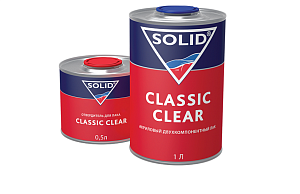 Лак SOLID CLASSIC CLEAR  (1000+500 мл) - 2K  (в комп. с отвердит.)