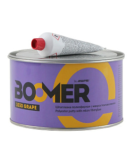 Шпатлевка полиэфирная, с микростекловолокном GRAPE 1.8кг+0,045кг отв.  BOOMER (6)