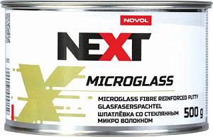 Шпатлевка NOVOL Next Putty MICROGLASS полиэфирная с микро стекловолокном 0,5кг (8)