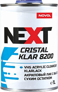 Лак NOVOL Next Cristal Klar 8200 VHS 2+1 акриловый бесцветный 1л+отв. 0,5л(6)